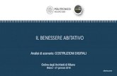 IL BENESSERE ABITATIVO - FincAcademy · 2019-04-30 · Milano –27 gennaio 2016 alberto pavan. 2 ben-essere Ordine Architetti Milano - A.Pavan sostenibilità eco-nomia architettura.
