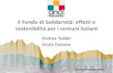 Il Fondo di Solidarietà: effetti e sostenibilità per i ...ancitoscana.it/images/dossier/Finanza/2017_12_6_TaddeiFalcone.pdf · Alimentazione del Fondo Alimentazione del Fondo di