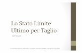 Lo Stato Limite Ultimo per Taglio - University of Cagliari · 2018-05-29 · suo valore ultimo per flessione pura, si dice usualmente che la trave ha raggiunto la «rottura per taglio»,