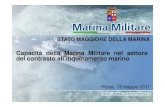 Capacità della Marina Militare nel settore deldel contrasto … · 2011-06-06 · Contrasto all’inquinamento marittimo legge n°979 del 31.12.1982 (Legge sulla difesa del mare)