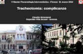Claudio Simonassi Ospedale Villa Scassi - Genova tracheotomia. complicanze.pdf · ( previsione intubazione oro-tracheale > 10-12 gg, possibilmente entro 7-10 gg) promuovere un’efficace