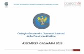 ASSEMBLEA ORDINARIA 2016 - Collegio dei geometri e dei …collegio.geometri.ud.it/download/documenti/11516... · 2016-05-11 · assemblea ordinaria 2016 - relazione del presidente
