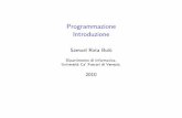 Programmazione Introduzione - Università Ca' Foscari Venezia · 2010-10-18 · Introduzione alla programmazione Il linguaggio OCaML ... 3.formalizzare un procedimento risolutivo