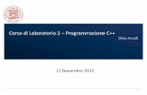 Corso di Laboratorio 2 Programmazione C++arcelli/LezioniLabII/PDF_AA_13_14/... · 1 Corso di Laboratorio 2 – Programmazione C++ ... 11 Novembre 2015 • I Tree (TTree) sono delle