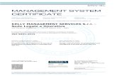 MANAGEMENT SYSTEM CERTIFICATE - Kelly Services · DNV GL Business Assurance Italia S.r.l., Via Energy Park, 14 - 20871 Vimercate (MB) - Italy. TEL:039 68 99 905. MANAGEMENT SYSTEM