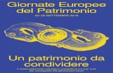Giornate Europee del Patrimonio - Informatore Orobico€¦ · Le Giornate Europee del Patrimonio, promosse dal Consiglio d’Europa e dalla Commissione Europea, tornano anche quest’anno