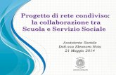 Progetto di rete condiviso: la collaborazione tra Scuola e Servizio …€¦ · Presentazione del progetto alla rete sociale «La Tavolozza» Incontro dedicato alla presentazione