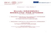 Bando ERASMUS+ - Università degli studi di Padova · 2019-12-17 · Il Programma Erasmus+, e questo stesso bando, fanno riferimento alle regole incluse nella Programme Guide2. Il