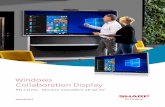 Windows Collaboration Display - SHARP · riunioni online e offre la possibilità di scrivere note e di aggiungere allegati. Include strumenti di presentazione, annotazione e sovrapposizione,