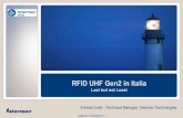 RFID UHF Gen2 in Italia - COnnecting REpositories · 2017-01-12 · tutta la supply chain fornita dall’EPCIS OOS (miglioramento dell’8%) Inventari più corretti (dal 50% all’80%)