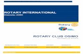 PIANO DIRETTIVO 2017-2018 - Rotary Club Osimo - la prima ... · all’affiliazione, è la soddisfazione che troviamo nel Rotary a farci rimanere: la soddisfazione di sapere che, settimana