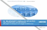 BUDGET DELLO STATO - Giustizia(Art. 23 l. 196/09) – criteri per la definizione dei centri di costo ..... 9 Riassetti organizzativi che interessano il budget 2018-2020 ..... 10 Numero