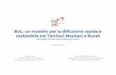 BUL: un modello per la diffusione rapida e sostenibile nei Territori Montani e … · 2019-05-08 · -e successivamente integrabile alla rete che sarà realizzata nell’ambito del