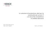 Le soluzioni di protezione dati per la continuità dei …isacaroma.it/pdf/120703/Disaster_Recovery_EMC_ISACA_v1.1.pdfLe soluzioni di protezione dati per la continuità dei servizi