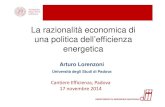 La razionalità economica di una politica dell’efficienza ... · Efficienza energetica e Pubblica Amministrazione • Un ruolo primario, riconosciuto dalla Direttiva 2012/27/UE,