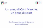 Un anno di Coni Marche, un anno di sportmarche.coni.it/images/marche/Presentazione_Conf_fine_anno_2018.… · all'attività sportiva giovanile per ragazzi dai 5 ai 14 anni ... attività