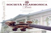 Programma generale · a stagione concertistica della Società Filarmonica di Trento per l’anno 2016 si propone di guidare il pubblico sempre più vasto di affezionati e neofiti
