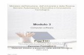 Modulo 3 - Dino Molli · 2003-10-20 · Introduzione Introduzione generale Prof. Maurizio Gabbrielli 3.1 Software di sistema Cos'è un sistema operativo Il sistema operativo (operating
