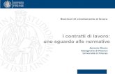 Seminari di orientamento al lavoro - UniFI€¦ · Seminari di orientamento al lavoro I contratti di lavoro: uno sguardo alle normative Antonio Riccio Assegnista di Ricerca Università
