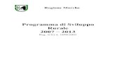 Programma di Sviluppo Rurale 2007 – 2013 - UNIVPMagrimarcheuropa.univpm.it/EBOX/Giovani/Materiali/PSR 2007... · 2014-07-07 · 3.1.4 L’economia rurale e la qualità della vita