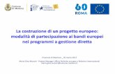 La costruzione di un progetto europeo: modalità di partecipazione … · 2020-06-03 · Provincia di Mantova _ 30 marzo 2017 Maria Gina Mussini - Project Manager Ufficio Politiche