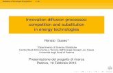 Innovation diffusion processes: competition and substitution in …levicases.unipd.it/wp-content/uploads/2014/06/Prof... · 2015-02-25 · Presentazione del progetto di ricerca Padova,