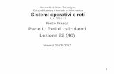 Informatica - Pietro Frasca Parte II: Reti di calcolatori Lezione 22 … LEZ22.pdf · 2017-06-07 · • La figura mostra la tabella ARP nel nodo 200.10.1.2. • Per ciascuna corrispondenza