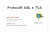 Protocolli SSL e TLS - UNISAads/ads/Sicurezza_su_Reti... · ØSono in grado di rendere sicuri numerosi protocolli applicativi ØHTTP, NNTP, POP3, IMAP, Etc. 4. TCP/IP 5? Storia di