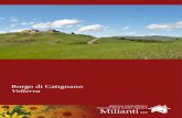 Borgo di Catignano Volterra · Tuscany Real Estate Agency. Il Borgo di Catignano è situato sulla som-mità di una splendida collina tra Volterra e San Gimignano a soli 2 km dal primo