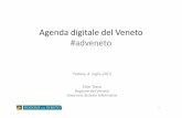 Agenda digitale del Veneto #advenetocst.provincia.padova.it/sites/cst.provincia.padova... · Diffusione dei servizi di Cloud Computing nelle Imprese Open data per lo sviluppo di applicazioni