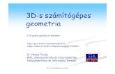 3D-s számítógépes geometriacg.iit.bme.hu/portal/sites/default/files/oktatott...3D-s számítógépes geometria 5. B-spline görbék és felületek 3D-s számítógépes geometria