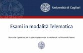 Esami in modalità Telematica - unica.it - Homepage · 2020-04-22 · Premessa e requisiti (2) 04/04/2020 Guida allo svolgimento degli esami in modalità telematica tramite Teams
