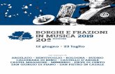 BORGHI E FRAZIONI IN MUSICA 2019 20ª EDIZIONE · “Flexus cantano De Andr ... Lorenzo “Lord Lovo” Perinelli, trombone . e voce - Francesco “Checco” Tappi, basso e cori -