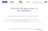 Parità di genere disabilità - Sicilia - FSE manuale.pdf · 2017-11-29 · POR FSE Regione Siciliana 2014‐ 2020 Asse IV – Capacità Istituzionale e amministrativa 0 Parità di