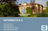 INFORMATICA A - Politecnico di Milanozanella.faculty.polimi.it › wp-content › uploads › Lab6_InfoA.pdf · Conti-Zanella, InformaticaA, Laboratorion.6 Liste • Una listaè una