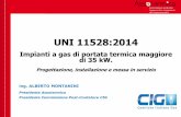 Diapositiva 1 - incoedileincoedile.altervista.org/blog/wp-content/uploads/... · Associazione produttori Apparecchi e componenti per impianti termici UNI 11528:2014 Impianti a gas