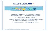 PROGRAMMA DI COOPERAZIONE INTERREG V A ITALIA … · D.11 – Linee Guida per la presentazione e gestione dei progetti 6 Introduzione Le presenti Linee guida per la presentazione