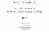 Systems Integration Introduzione alla Sincronizzazione degli orologi NTP · 2019-02-28 · Systems Integration Introduzione alla Sincronizzazione degli orologi NTP Vittorio Ghini