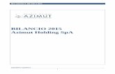 BILANCIO 2015 Azimut Holding SpA - eMarket Storage...2016/04/07  · BILANCIO 2015 Azimut Holding SpA GRUPPO AZIMUT RELAZIONI E BILANCI 2015 2 Relazioni e bilancio consolidato 2015