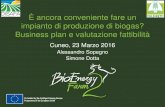 Alessandro Sopegno Simone Dotta - BioEnergyFarm 2...Business plan e valutazione fattibilità Cuneo, 23 Marzo 2016 Alessandro Sopegno Simone Dotta Software on-line Oltre alle informazioni