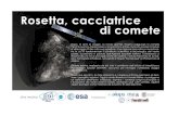 Introduzione - IAPS Roma | Istituto di Astrofisica e ... · 10 anni di viaggio, .la sonda dell' ESA Rosetta faggiunge la cometa P67/Churyumov—Gerasimenko e la scorta fino al Sole,