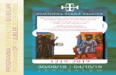 30/09/19 | 04/10/19 - Custodia Terrae Sanctae · Relatore: Fr. Giovanni Rinaldi, Segretario Generale OFM Present signiﬁ cance of the meeting between St. Francis and Sultan al Malik