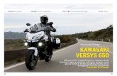 Kawasaki Versys 650 PREGI Comfort e erogazione DIFETTI ... · a Versys 650 è uno dei modelli più apprezzati della storia recen-te di Kawasaki: agile, potente e ricca di coppia –