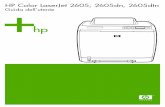 HP LaserJet 2605, 2605dn, 2605dtn User Guide - ITWW · Installazione del software del sistema di stampa Macintosh per le reti .....26 Installazione del software del sistema di stampa