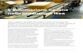 L’automazione italiana · l’assemblaggio e il confezionamento di antine destinate ai mobili da cucina Ikea. di gestire l'utilizzo, la manutenzione e Il progetto e la realizzazione