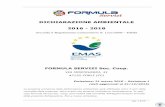 DICHIARAZIONE AMBIENTALE 2016 - 2018 - Formula Servizi · A marzo 2014 è stata acquisita un’azienda di archiviazione a Ovada, con ... ha come unici consumi energetici l’energia