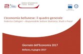 L’economia bellunese: il quadro generale...Anni 2001-2015 (dati definitivi) e 2016 (dati provvisori) Belluno, Veneto e Italia. Andamento delle esportazioni: variazioni % rispetto