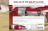 Essiccatori Fanghi - WATROPUR · Consumo elettrico: circa 330 Watt/litro di acqua evaporata Temperatura di lavoro: 30° C ... La società Fondata nel 1992, WATROPUR costruisce macchine