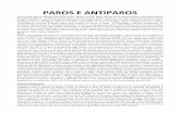 PAROS E ANTIPAROS - OCCASIONI VIAGGI · Paros e stata aitata dal 3200 a.. ome dimostrano gli s ai nellisoletta di Saliagos, situata tra Paros e Antiparos le quali probabilmente, formavano