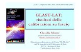 GLAST-LAT: risultati delle calibrazioni su fascioglast/conferenze/Presentazione_SIF07...XCIII Congresso SIF, Pisa 24-29 Settembre 2007 Dipartimento Interateneo di Fisica “M. Merlin”